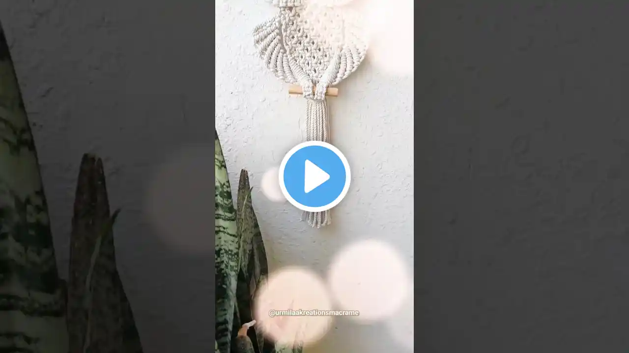 New macrame owl pattern 2023 🦉 || macrame home decor #shorts #viral