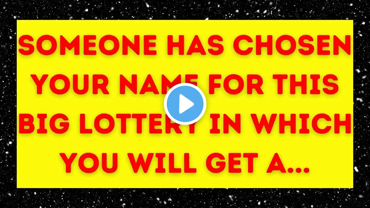 🌈Today god message || SOMEONE HAS CHOSEN YOUR NAME FOR THIS BIG LOTTERY... || #god #godmessage