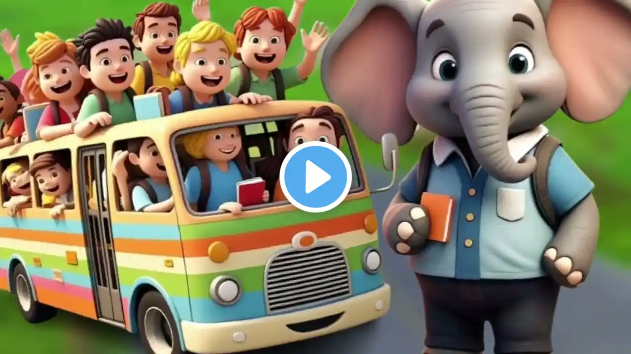 Wheels on the Bus | Fun & Educational Nursery Rhyme for Kids | Sing-Along with Lyrics & Actions!