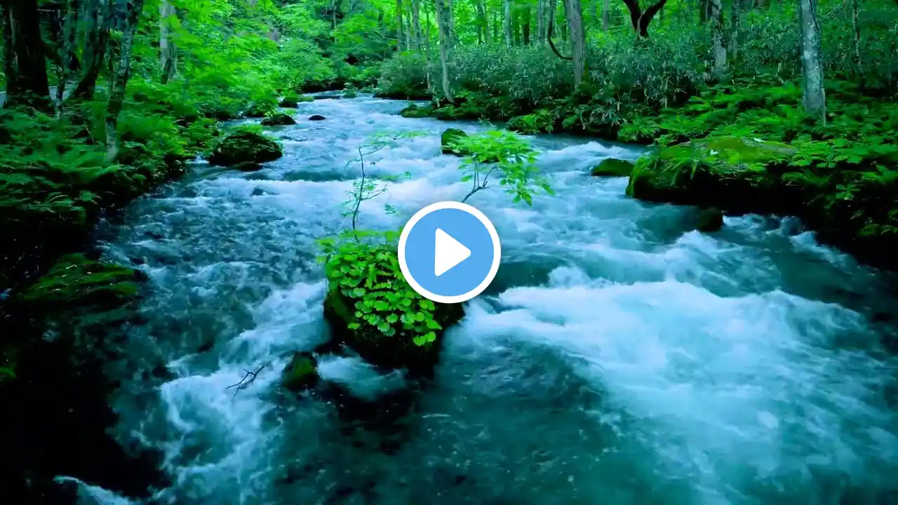 Nature Sounds Waterfall for Relaxation Meditation Relaxing Calm River Water flow for Sleeping