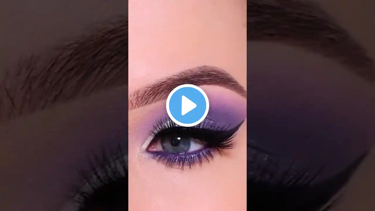 Purple Glam Eye Makeup Tutorial💜 #makeup #makeuptutorial #eyemakeup #shorts #youtubeshorts