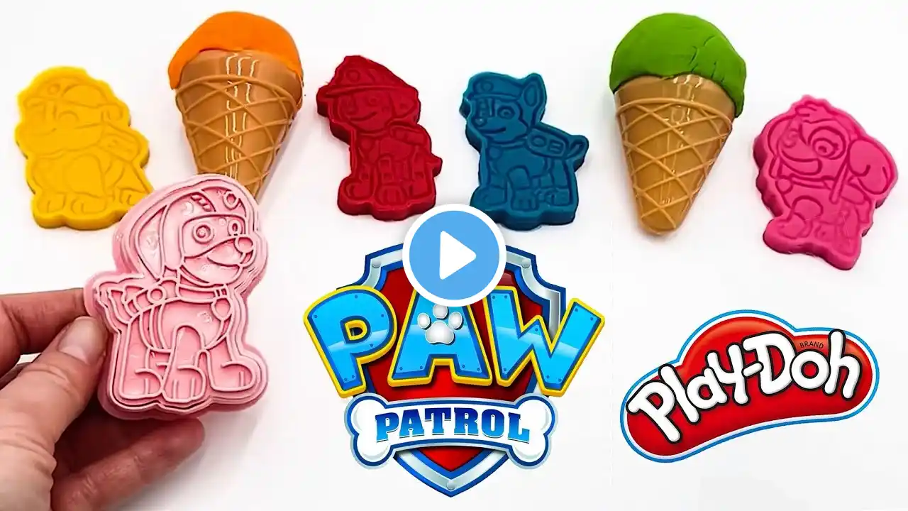 Playdough Videos for Toddlers Colors Learning | Playing with Paw Patrol Play Doh | Ice Cream Shop