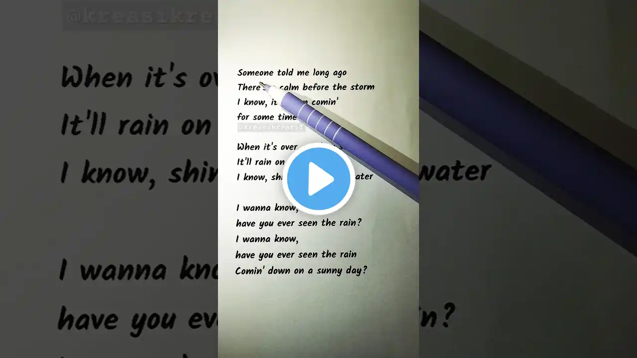 Learn English Through Song : Have You Ever Seen The Rain with Creedence Clearwater Revival #shorts