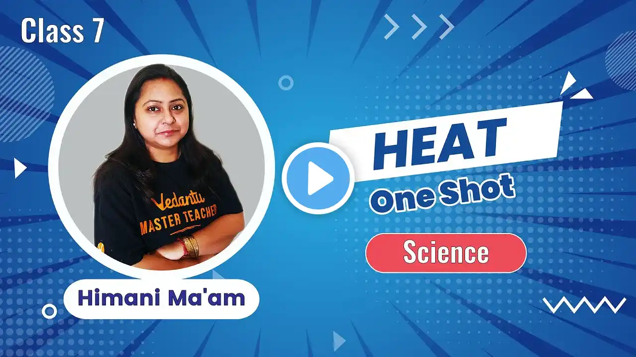 HEAT explained in One Shot | Class 7 Science I Himani Ma'am