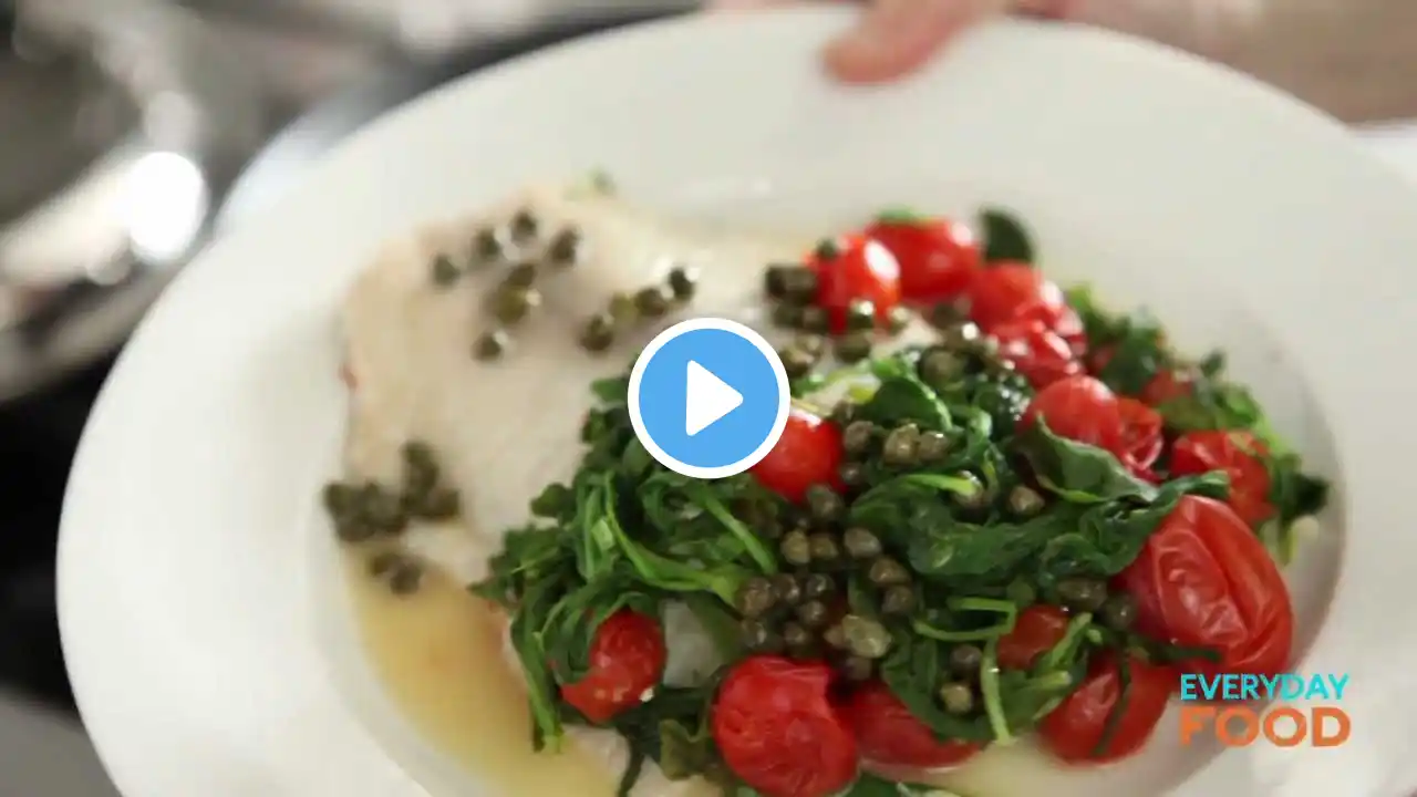 Tilapia with Arugula, Capers, and Tomatoes | Everyday Food with Sarah Carey