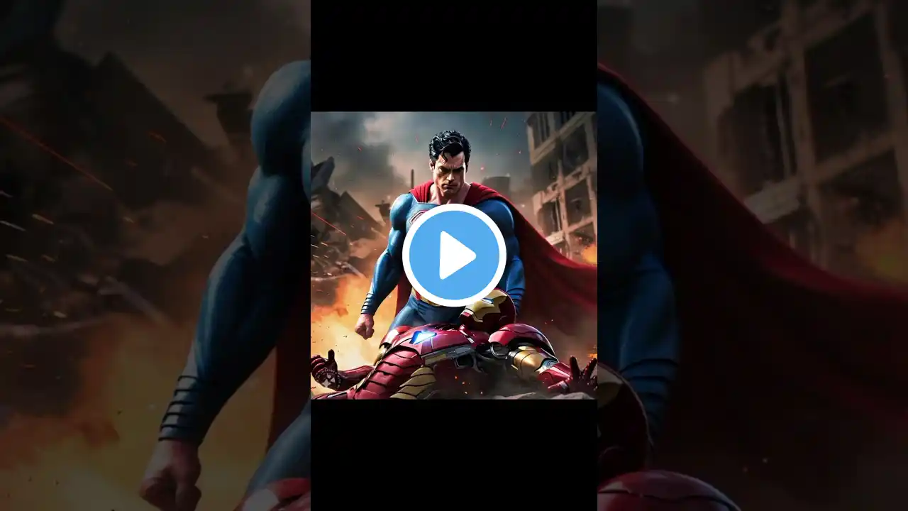 superman vs iron man fighter #shorts #trending #batman #superhero #spiderman #ironman