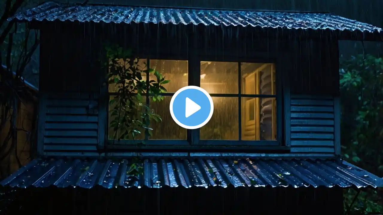 Best Insomnia Anxiety Relief & SLEEP FASTER with Gentle RAIN Sounds (No Thunder) Black Screen