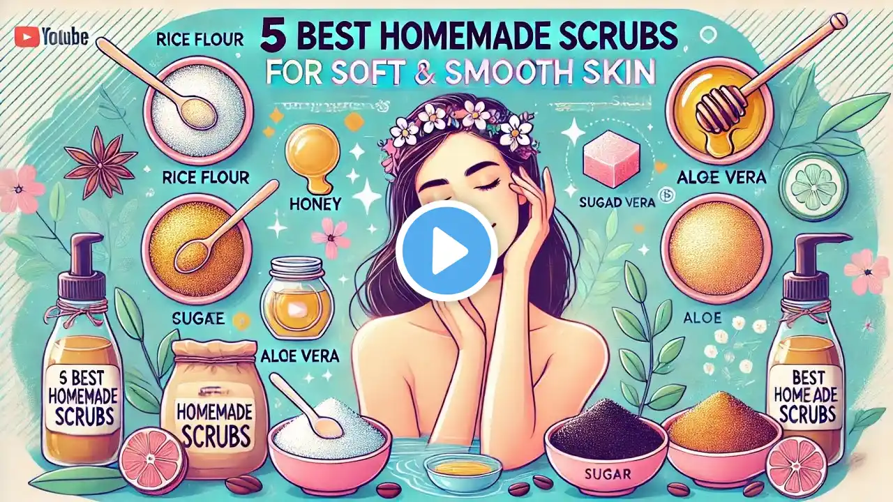 "5 Best Homemade Scrubs for Soft & Glowing Skin 🧖 | DIY Natural Exfoliators" ✨