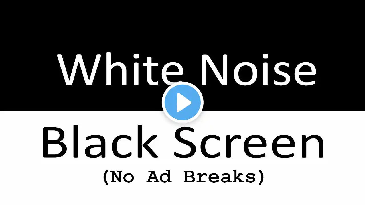 12 Hours White Noise No Ads | Black Screen | Relaxing Ambient Noise for Deep Rest and Focus