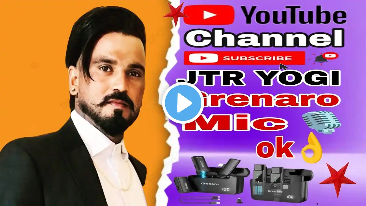 Grenaro Mic 🎙️Product buy  link-Grenaro S13 Pro Wireless Microphone Review &Noise Reduction JTR YOGi