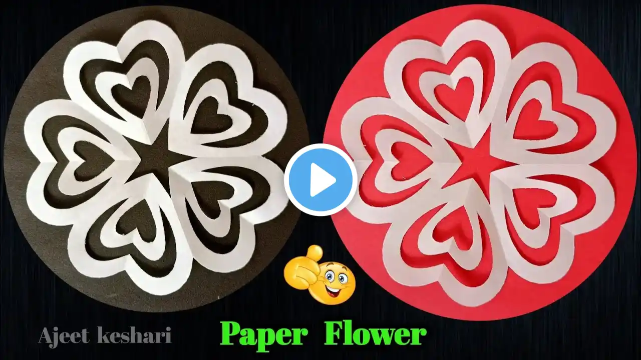 🌸Very Easy Paper Flower Craft 🌺 Paper Flower Making Step By Step 🌼 DIY Flower Craft 🌹