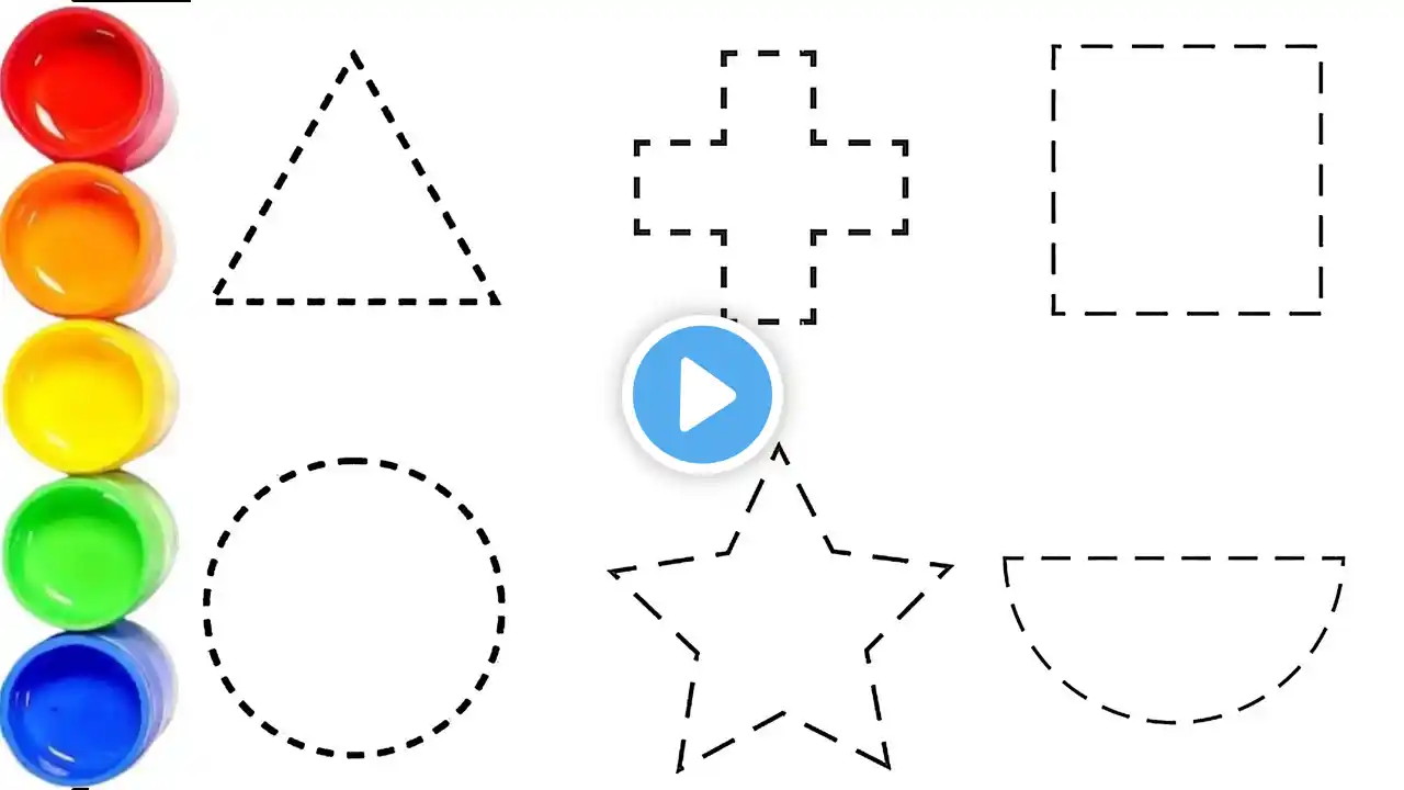 Shapes drawing for kids, Learn 2d shapes, colors for toddlers Fun & Easy Shape Song 11