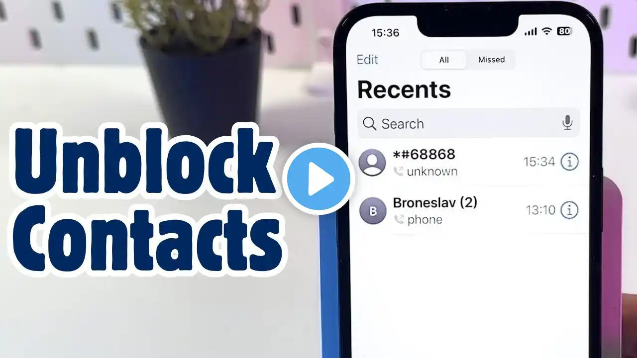 iPhone 16e Tutorial - Unblock Contacts and Numbers Easily