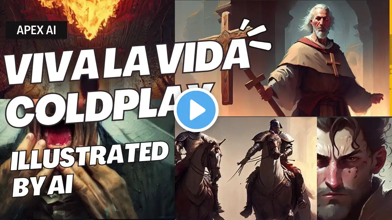 Coldplay - Viva La Vida - But every lyric is an AI generated Image| AI | Midjourney |  #art #ai