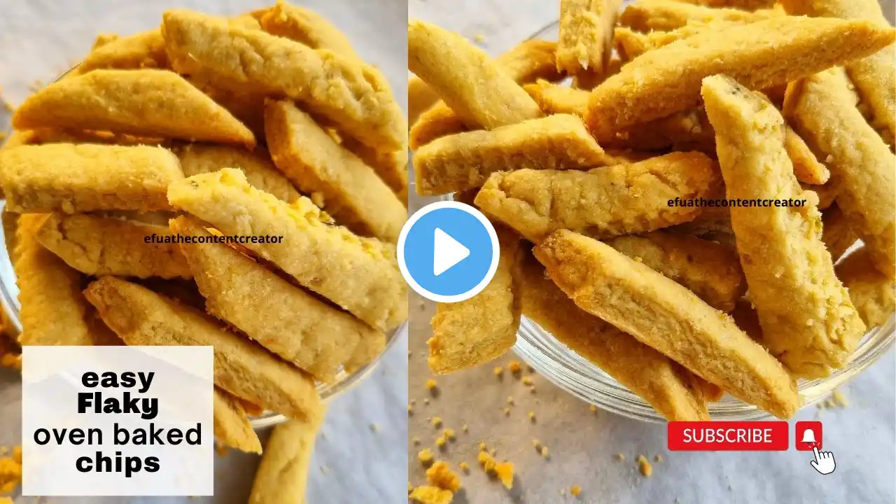 How To Make Ghana Oven Baked Chips Recipe|Easy Flaky Rich Chips Recipe|How To Make Savory Chin Chin