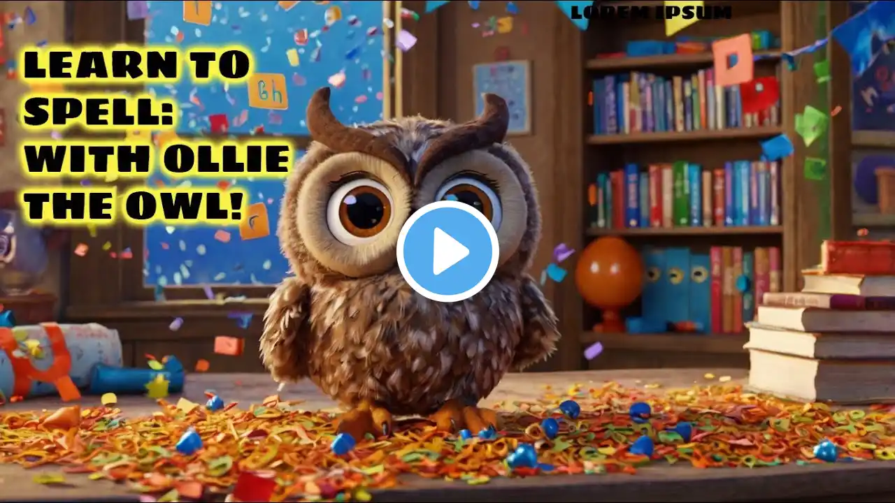 "Learn to Spell 3-Letter Words for Kids | Fun & Easy Spelling Song with Ollie the Owl!" #kidsvideo