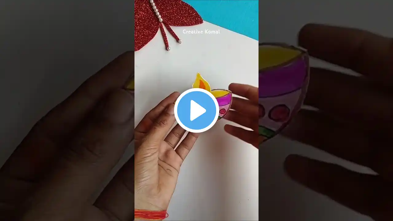 Easy kids craft 😱#shorts #trending #viralvideo #youtubeshorts #diwali #diya #ytshorts #funny #yt