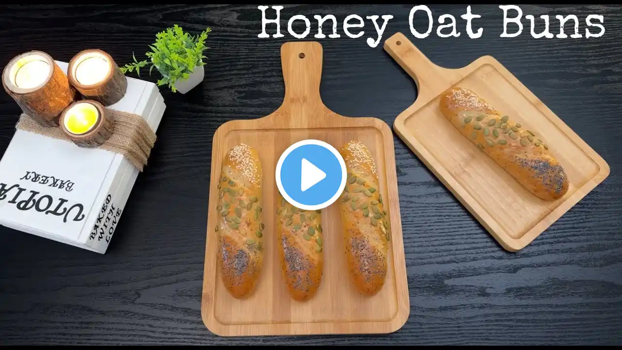 Soft & Healthy Honey Oat Buns | Easy Recipe for Perfect Homemade Bread