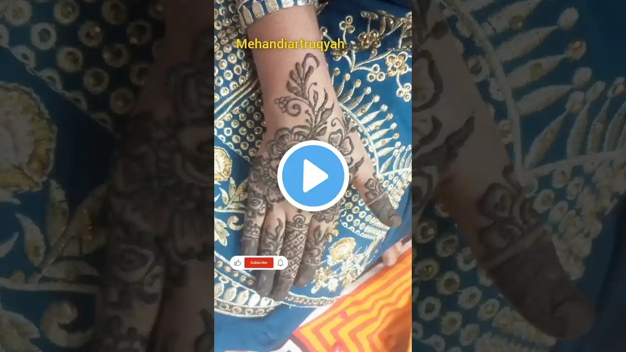 Dubai style henna design 💕#shorts #viral #reels #new #mehandiartruqyah🌺