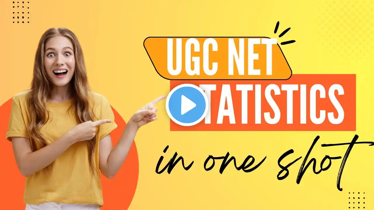 STATISTICS NOTES IN one shot || UGC NET ECONOMICS