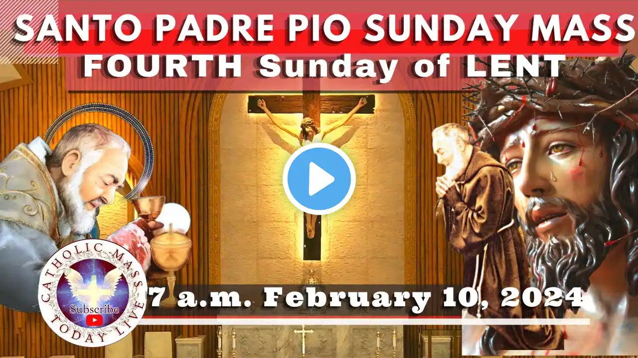 SUNDAY MASS TODAY LIVE at Santo Padre Pio National Shrine - Batangas.  10 Mar  2024. 7a.m.