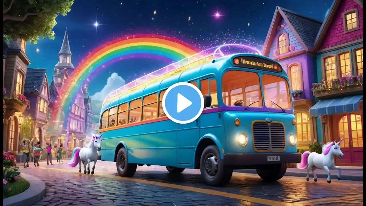 The Unicorns on the Bus | Popular Nursery Rhyme | Educational Kids Songs