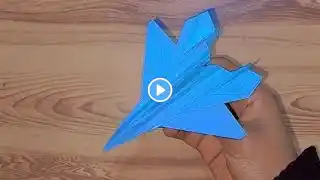 How to make fighter jet plane DIY paper plane #paperplane #fighterjet #simranrima #craft