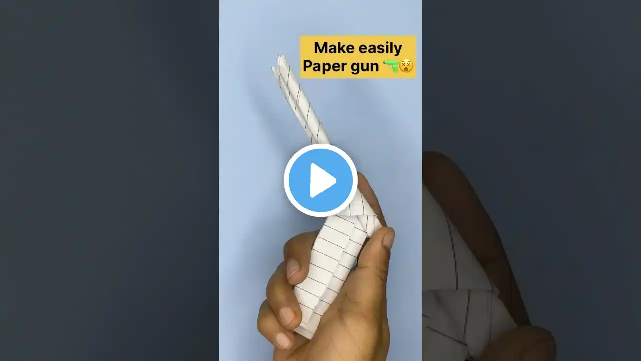 DIY PAPER GUN 😵🫣 #shorts #viralvideo #trending #ytshorts #short #diy #craft #youtubeshorts #reels