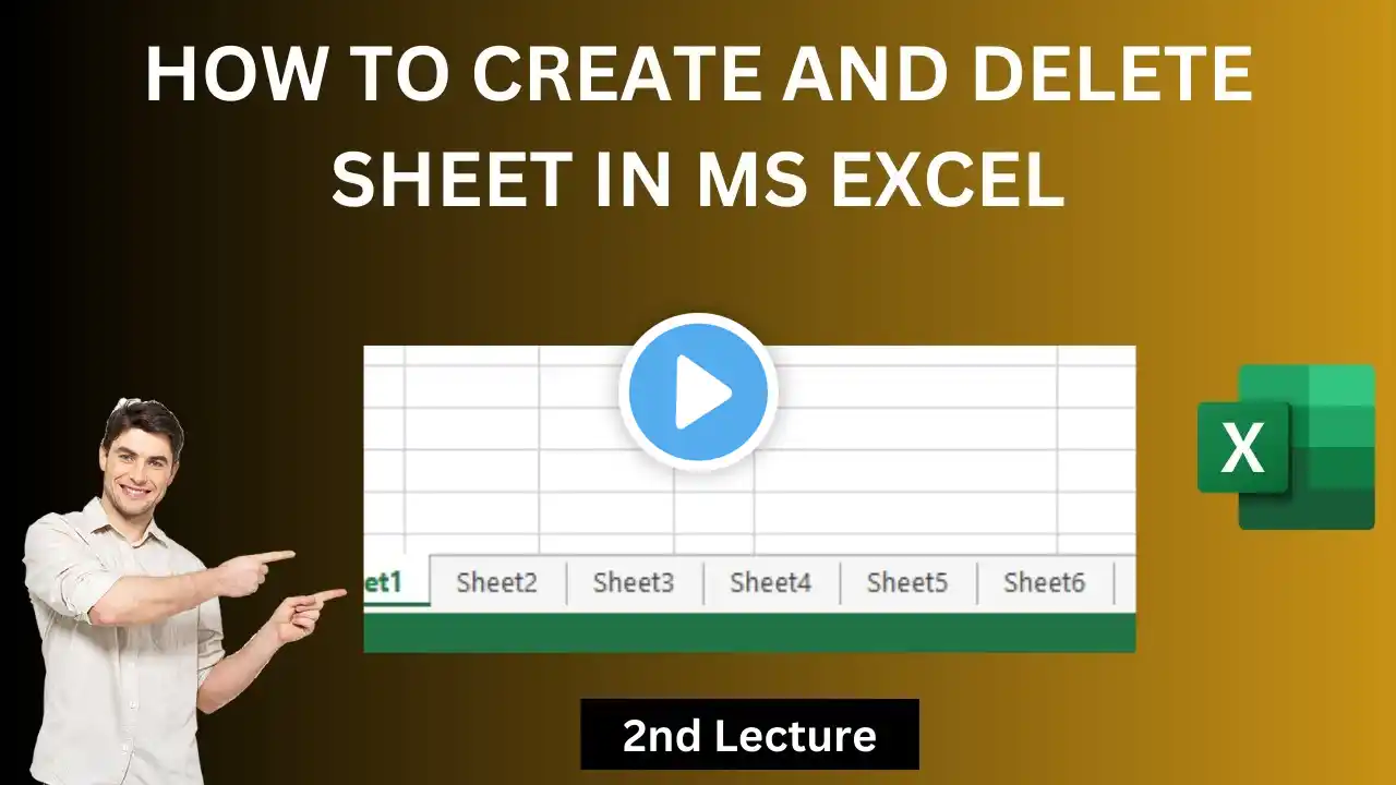 How to Insert, Delete, and Rename Sheets in MS Excel | Part 2 ms excel 2024 |