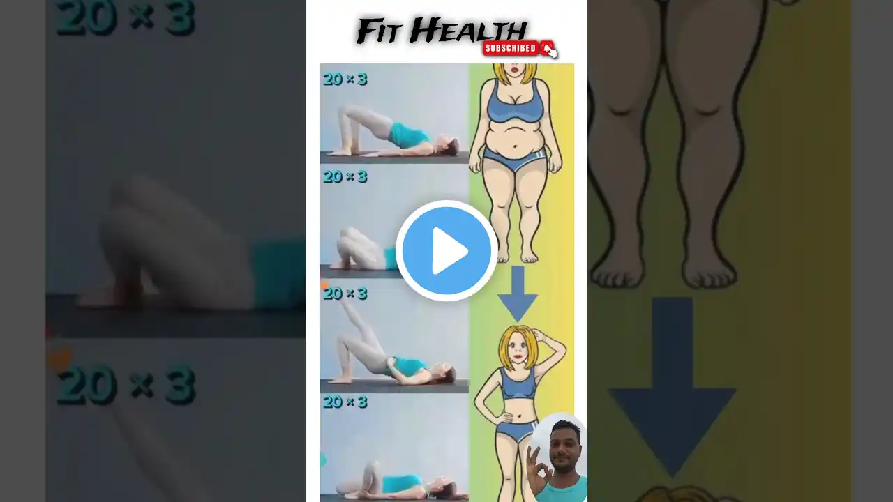 Part 297 belly fat burn fat reduce Exercise #shorts #shortvideo ‪@fithealthyoga‬