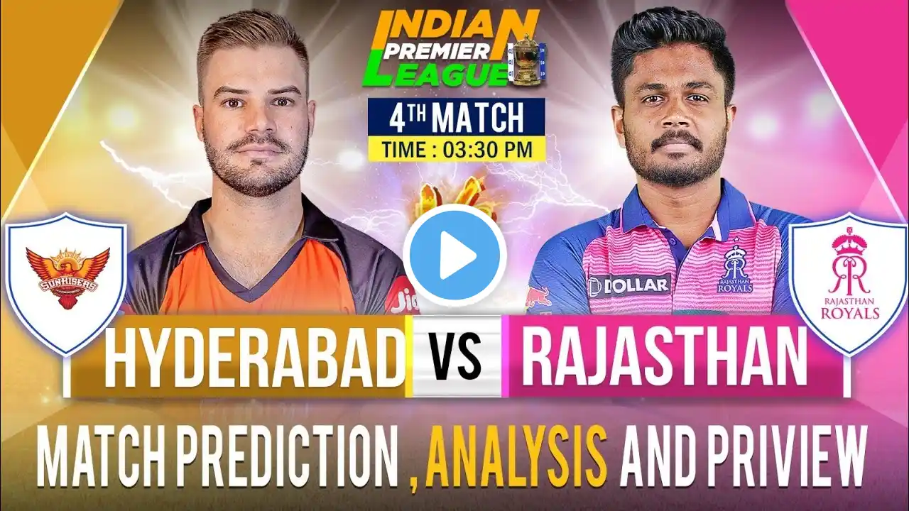 IPL2023 Match 4 - SRH vs RR Today Pitch Report | Rajiv Gandhi Stadium Hyderabad Pitch Report|Dream11