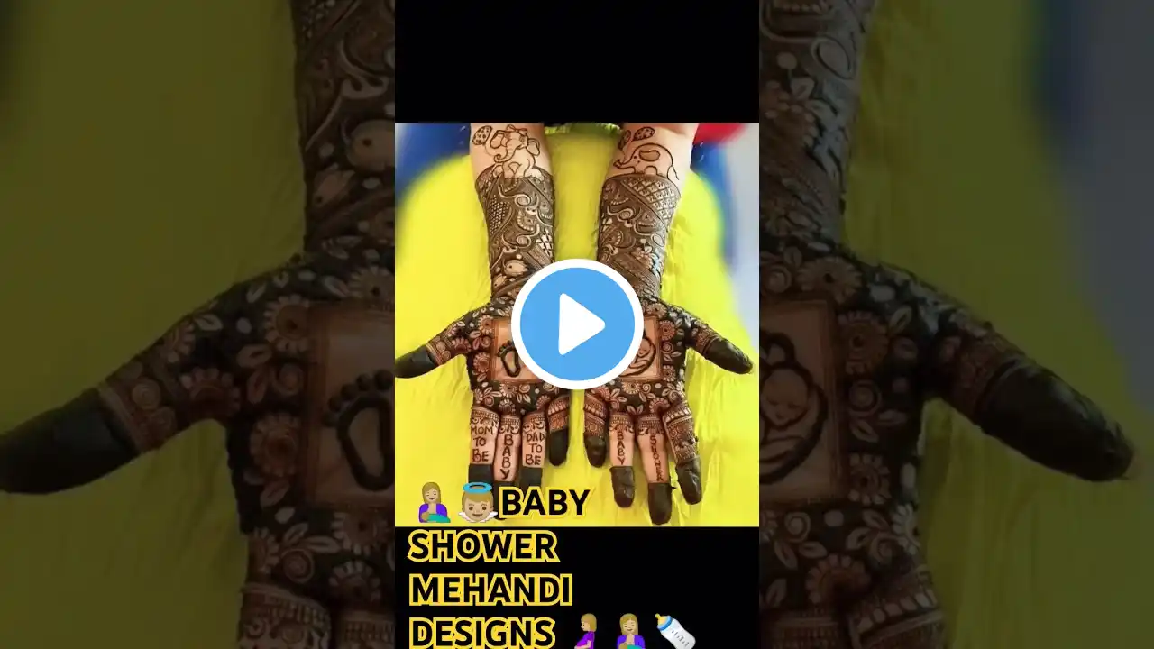 🤩💓 BABY SHOWER MEHNDI DESIGN 🥰💓 #trending #ytshorts #mehandi #mehandidesigns #heenamehndi #mehndi