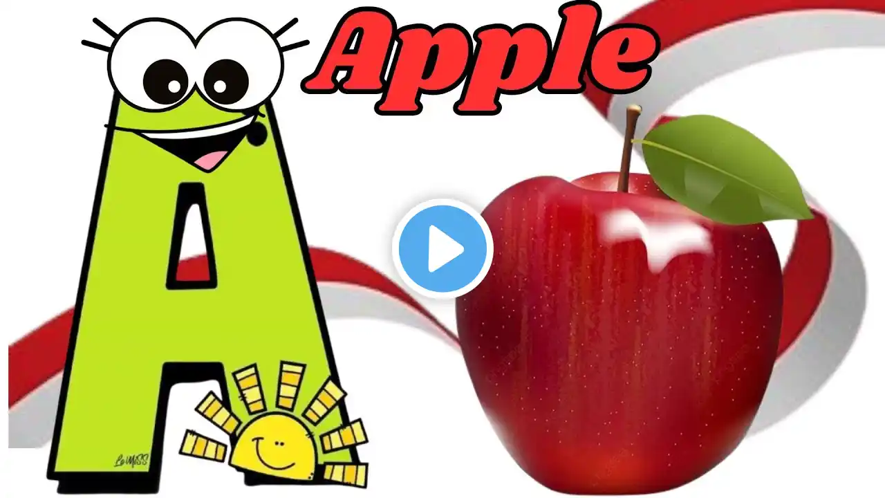 Fun and Educational ABCD Alphabet Song for Kids  Learn Letters A to Z  A is For Apple 🍎