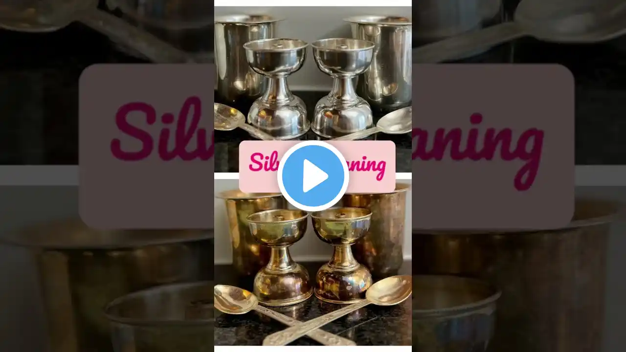 *** BEST Silver Cleaning Hack at Home *** #silver #silvercleaning #shorts #shortsvideo #hack