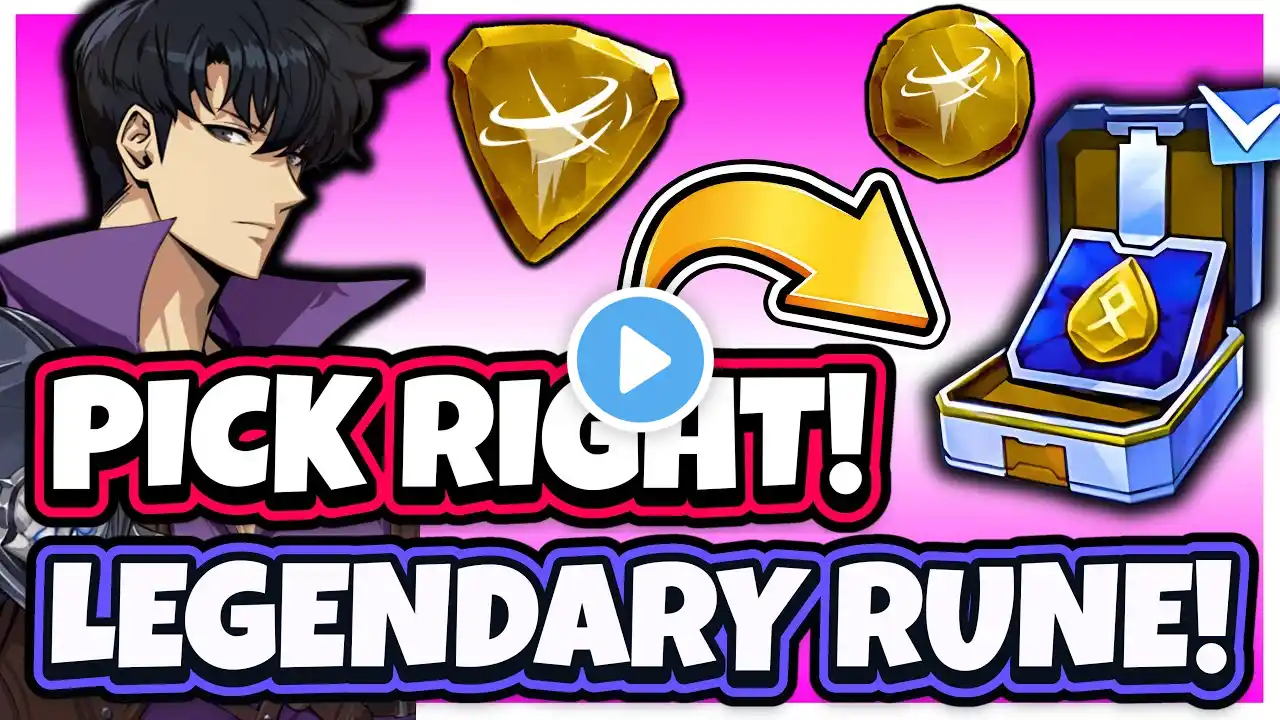 BEST LEGENDARY SKILL RUNE CHOICE! WATCH BEFORE PICKING! [Solo Leveling: Arise]