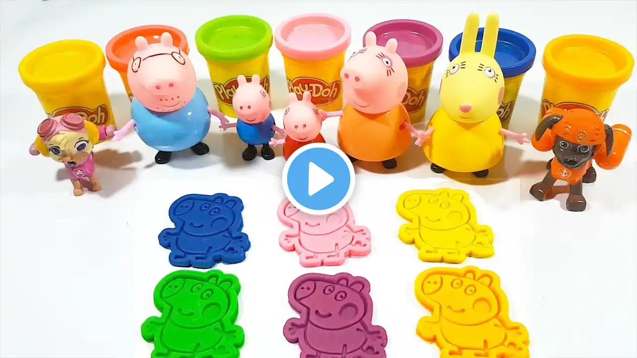 Learn Colors with Peppa Pig Play-Doh & PAW Patrol Disney for Children, Toddlers and Babies