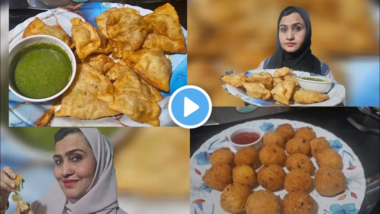 Ramzan Special Recipes✨️ | POTATO CHEESE BALLS | CHICKEN VEGETABLE SAMOSA RECIPE | KACHORI STYLE