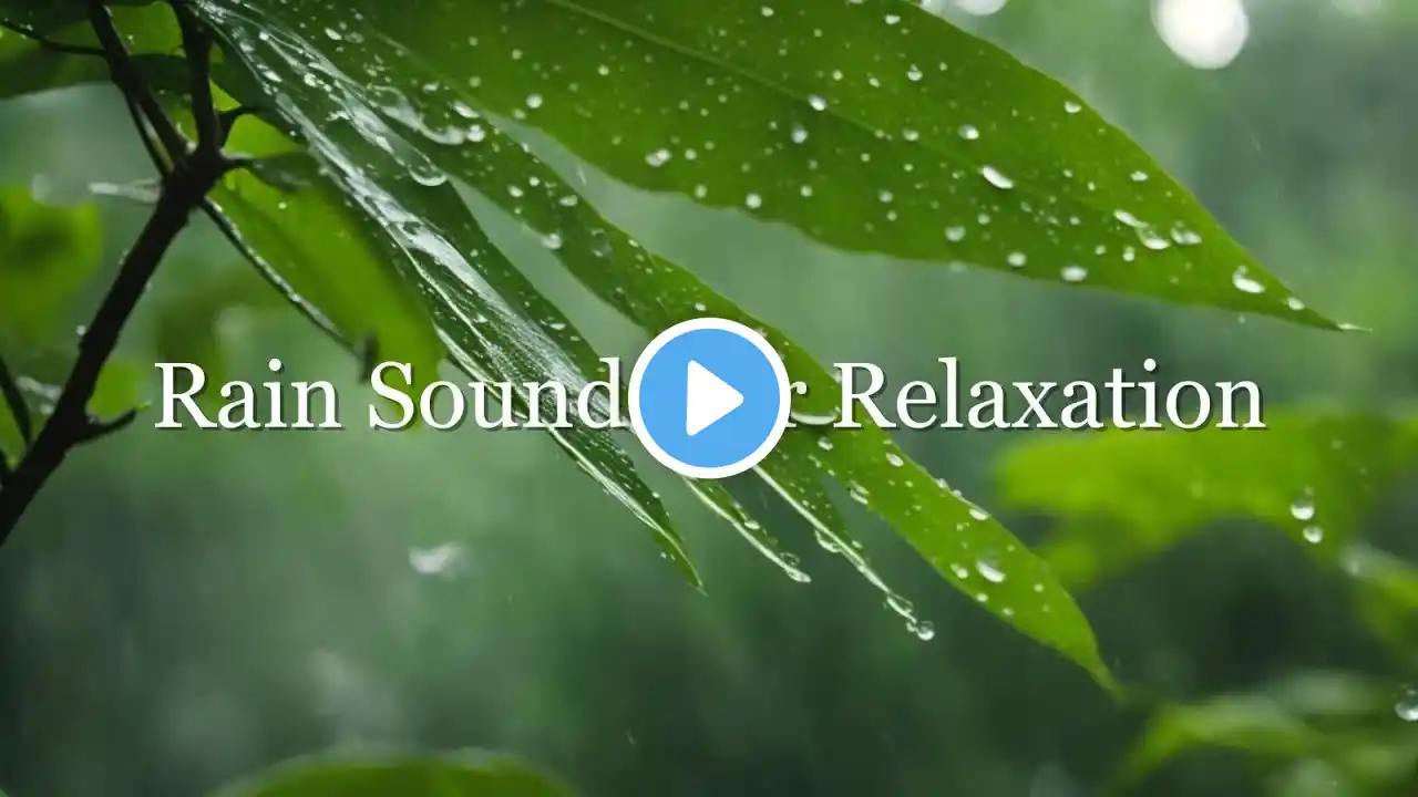 10 Hours of Relaxing Rain Sounds | Ideal for Sleep, Meditation, Stress Relief, and Study Focus