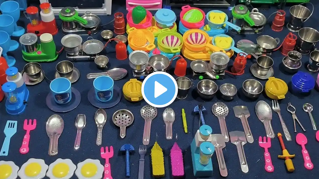 5:36 satisfying with unboxing kitchen cooking how to making kitchen set with box