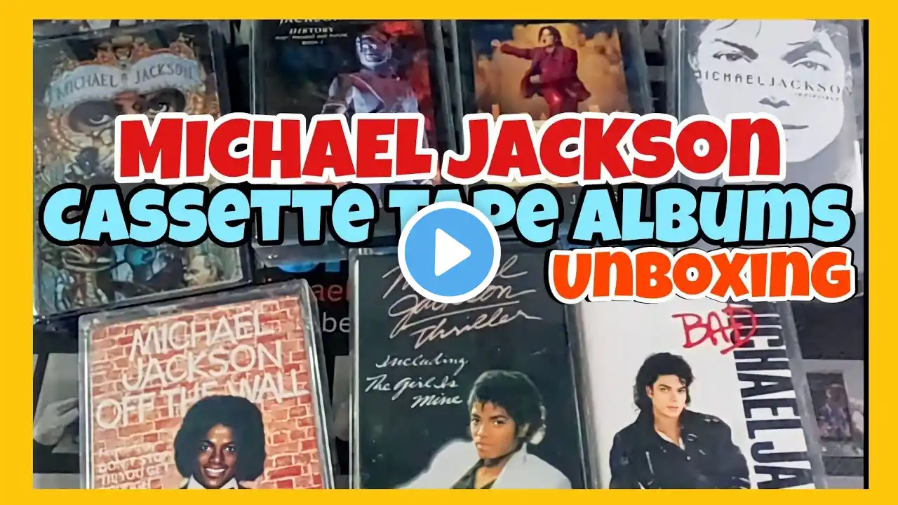 Michael Jackson - Cassette Tape Albums (Unboxing) 4K HD | MJ Show and Tell