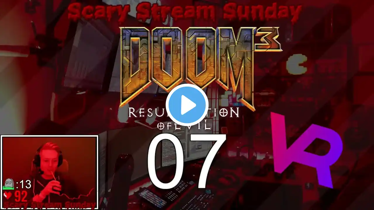 Doom 3 BFG VR mod [Valve Index] Part 7 Resurrection of Evil - Scary Stream Sunday - !heart rate