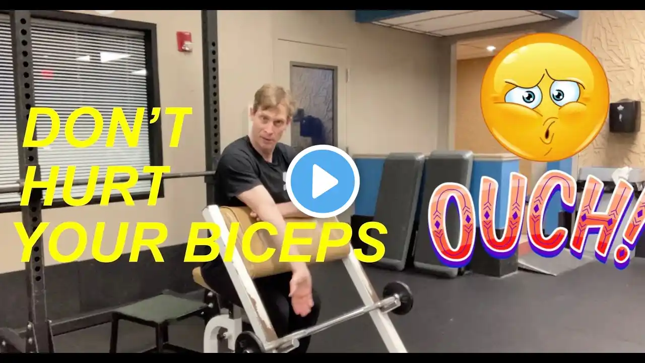 Preacher Curls--Don't Injure Your Biceps. A Different Way To Do Them