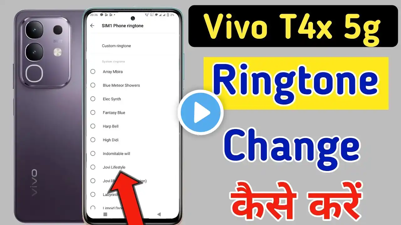 Vivo t4x 5g me ringtone kaise set kare / Vivo t4x 5g me ringtone kaise lagaye / ringtone setting