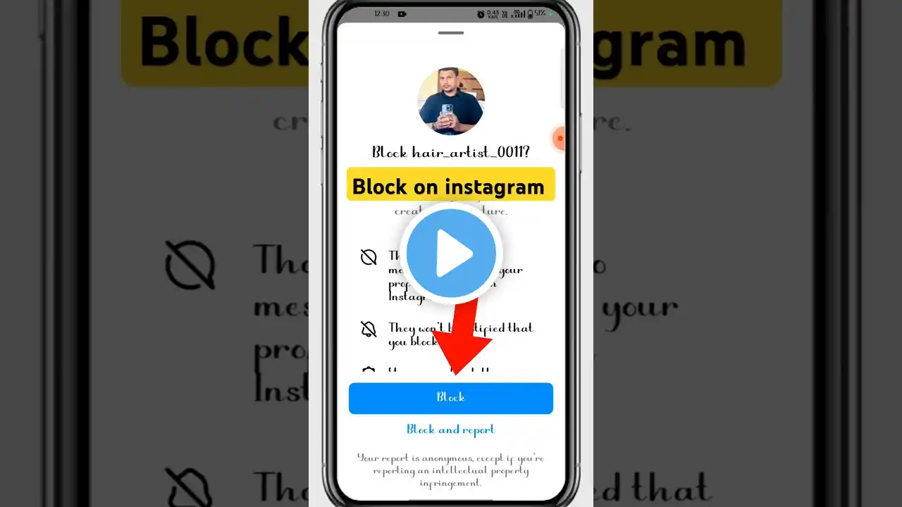 instagram per block kaise kare | how to block in instagram| instagram par block kaise karen