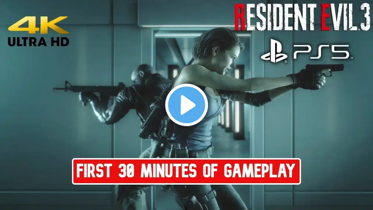 Resident Evil 3 Remake PS5 First 30 Minutes of Gameplay, No Commentary