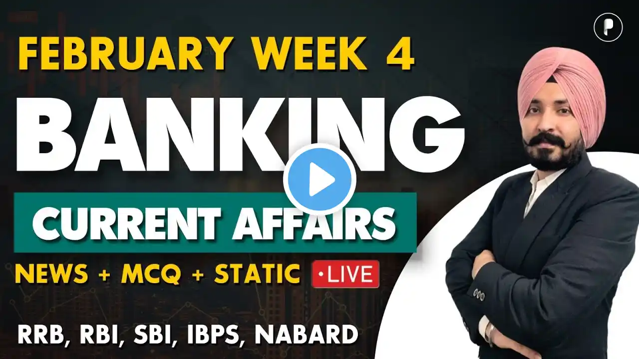 Weekly Banking Current Affairs | February 2025 Current Affairs | Week 4 | Parcham Classes