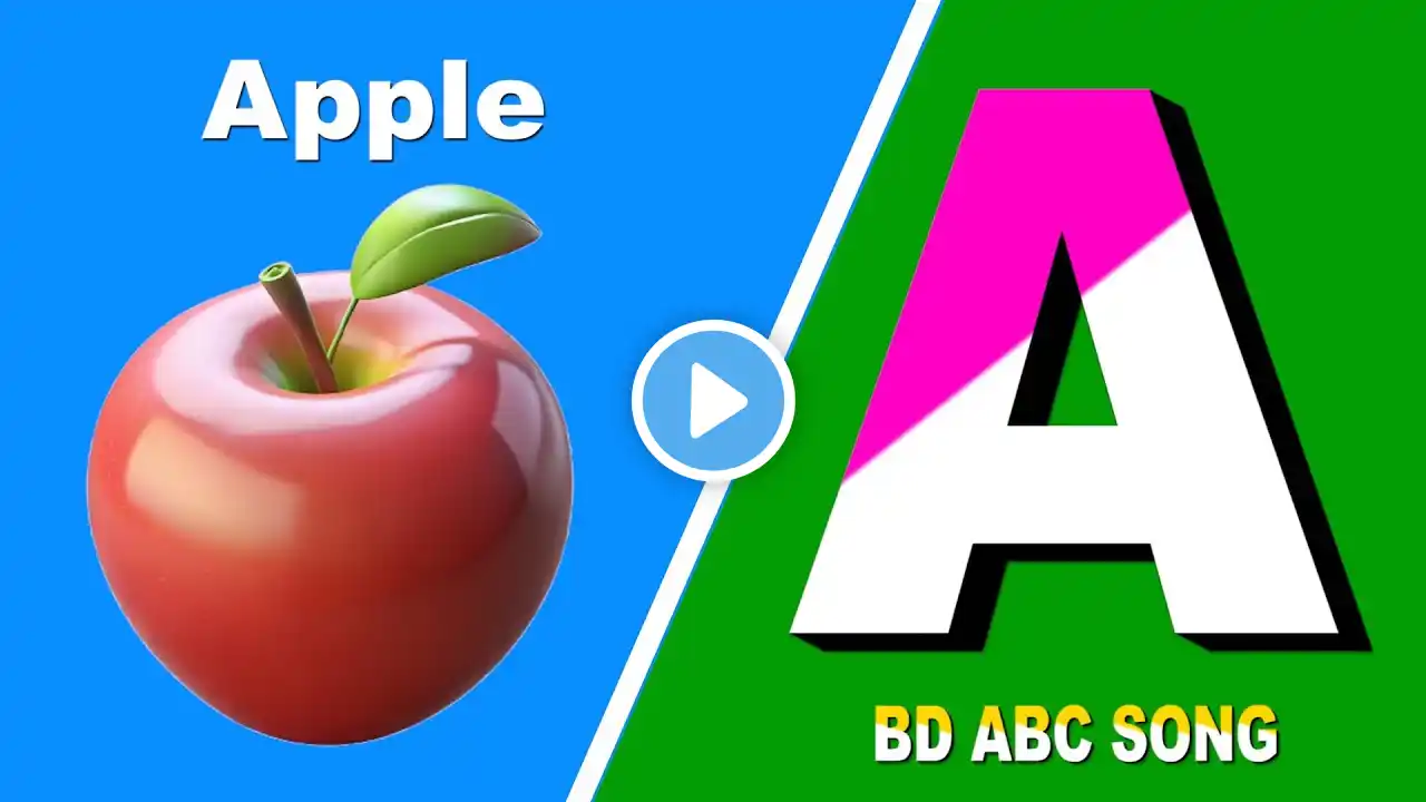 NEW ABC SONG FOR KIDS | A FOR APPLE A FOR ANT