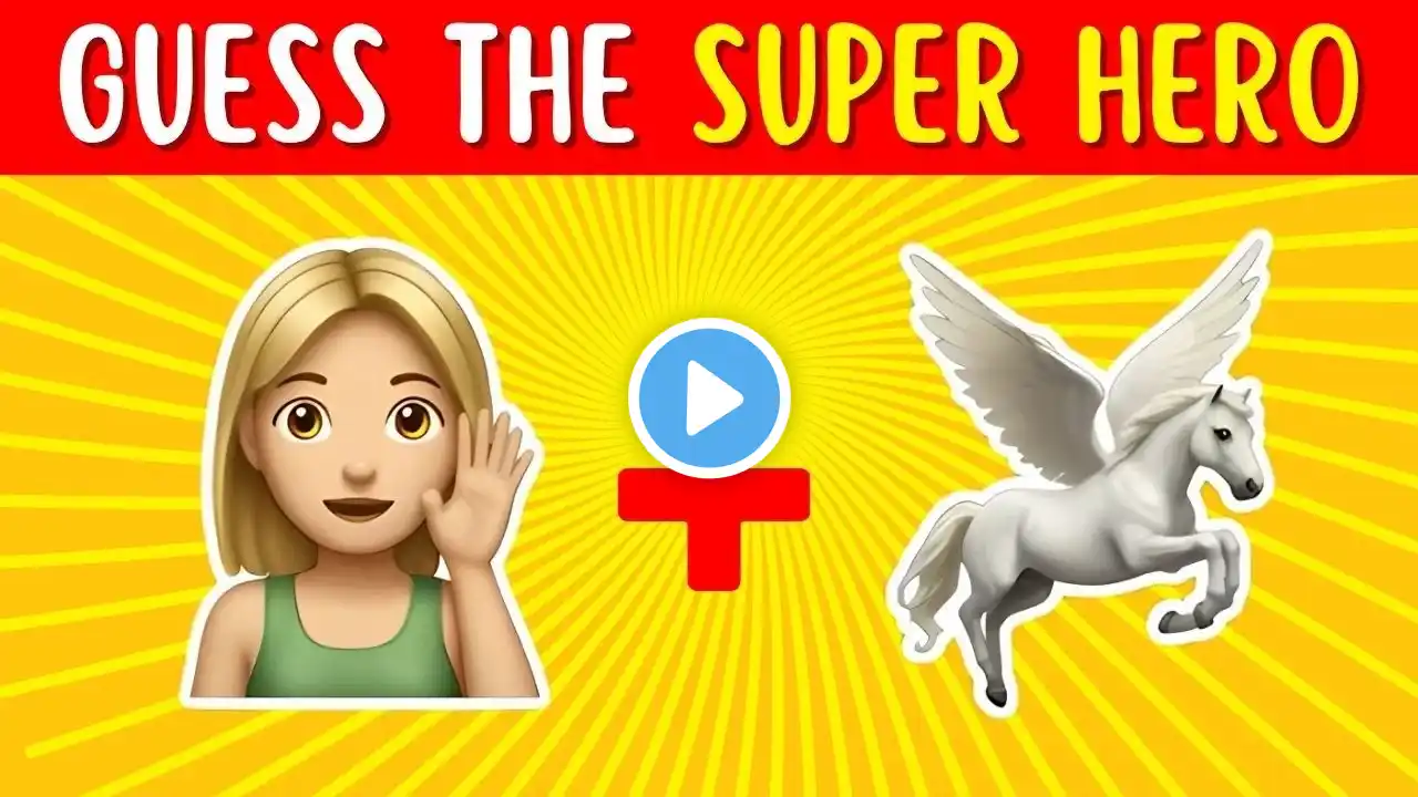Guess the Superhero by Emoji! π¦ΈββοΈπ₯ Quiz Craze Marvel & DC Challenge