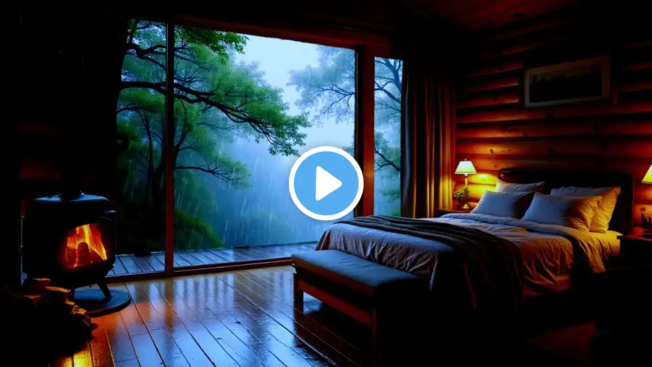 Relaxing Sleep Music with Rain Sounds for Stress Relief & Anxiety, Relaxation | Rain on Room Window