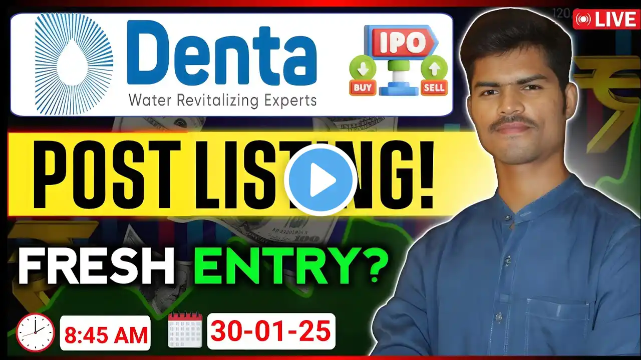 Denta Water IPO Post Listing Day Strategy | Hold or Sell? | Fresh Entry?